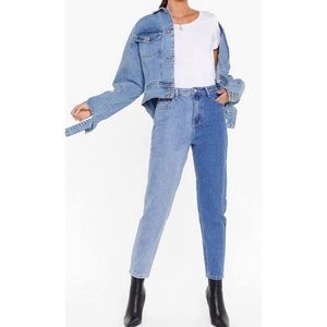 Two Tone Denim amok Jeans